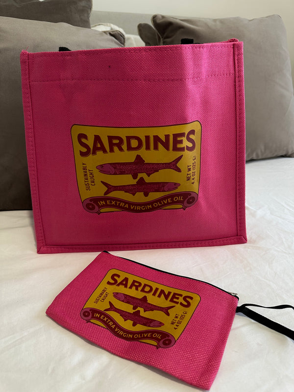 Hot Pink Tote Bag with matching Pouch