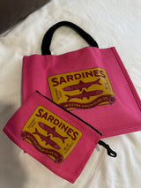 Hot Pink Tote Bag with matching Pouch
