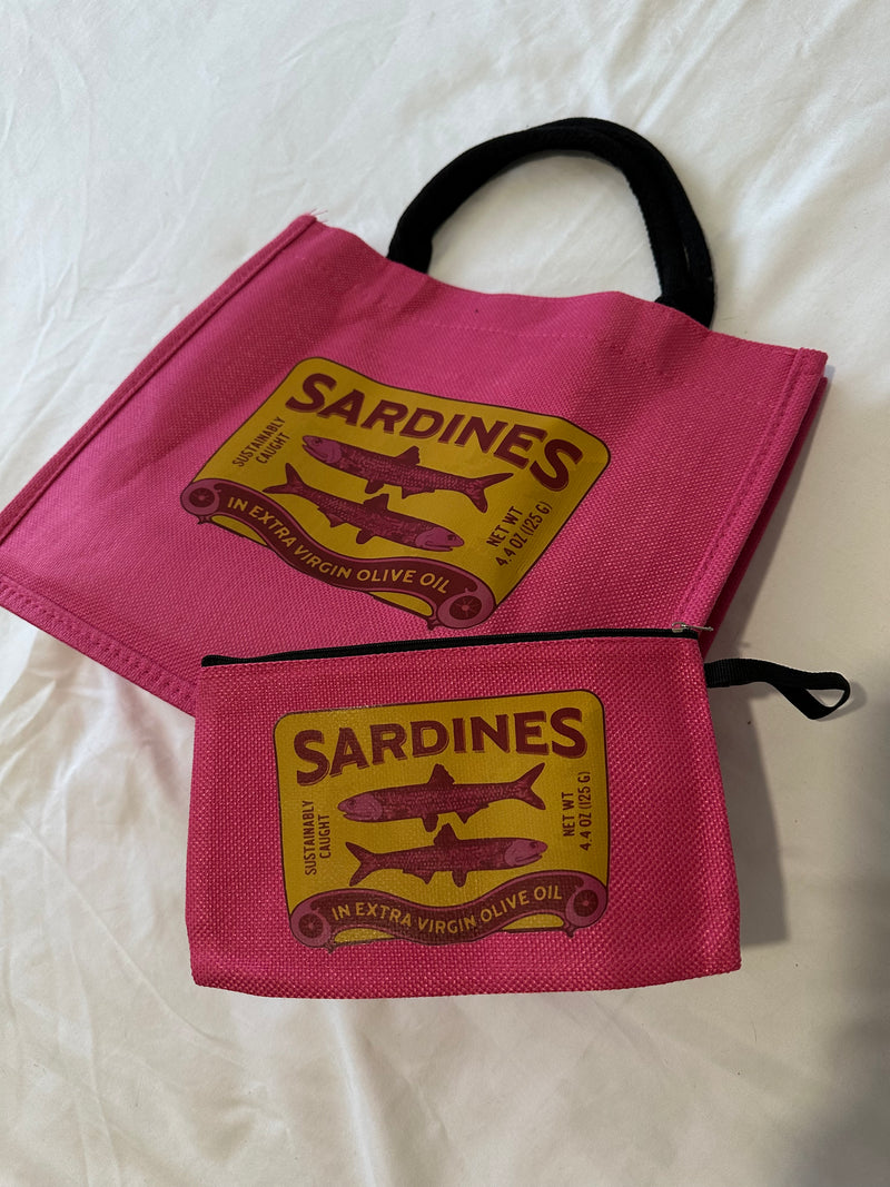 Hot Pink Tote Bag with matching Pouch