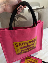 Hot Pink Tote Bag with matching Pouch