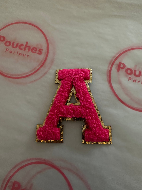 Hot Pink Chenille Letter 5.5cm
