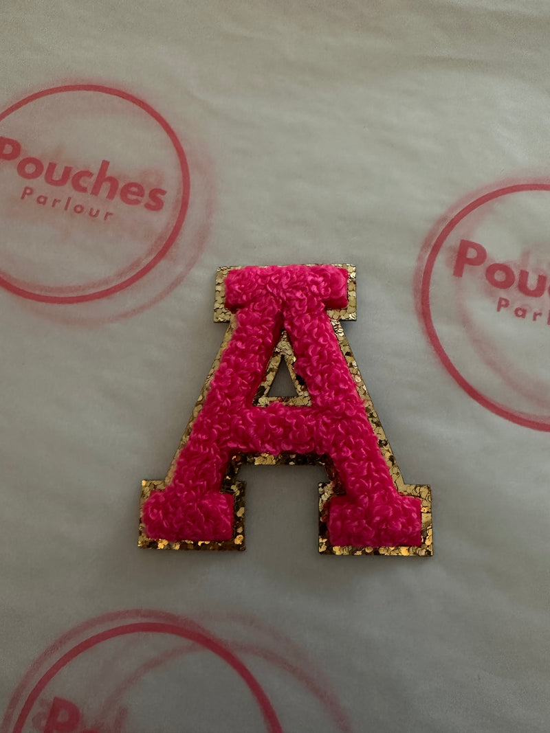 Hot Pink Chenille Letter 5.5cm