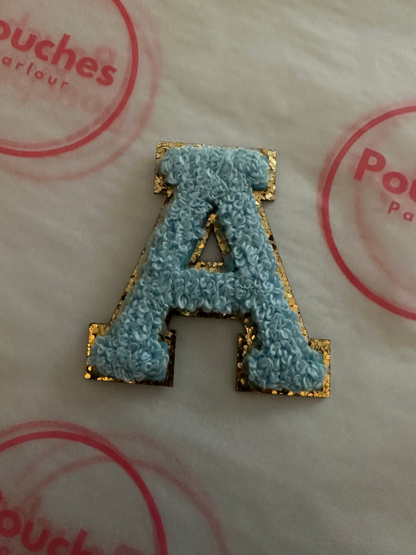 Lake Blue Chenille Letter 5.5cm