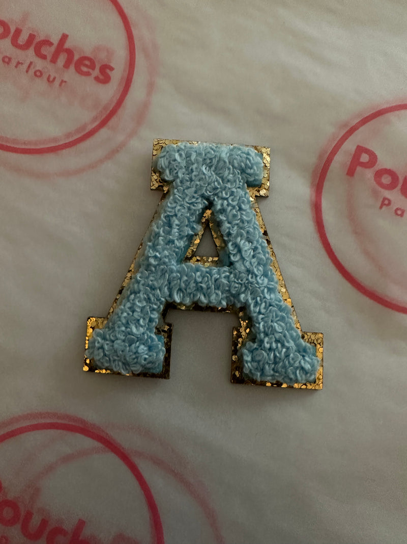 Lake Blue Chenille Letter 5.5cm