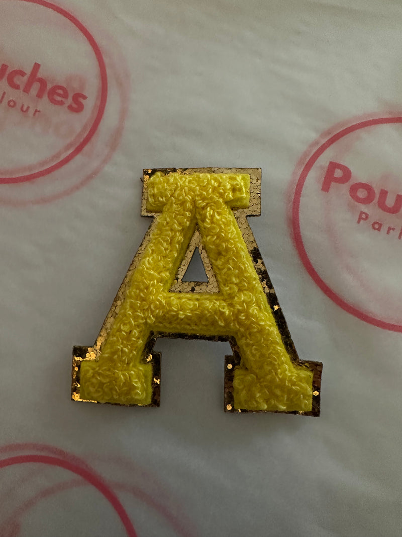 Yellow Chenille Letter 5.5cm