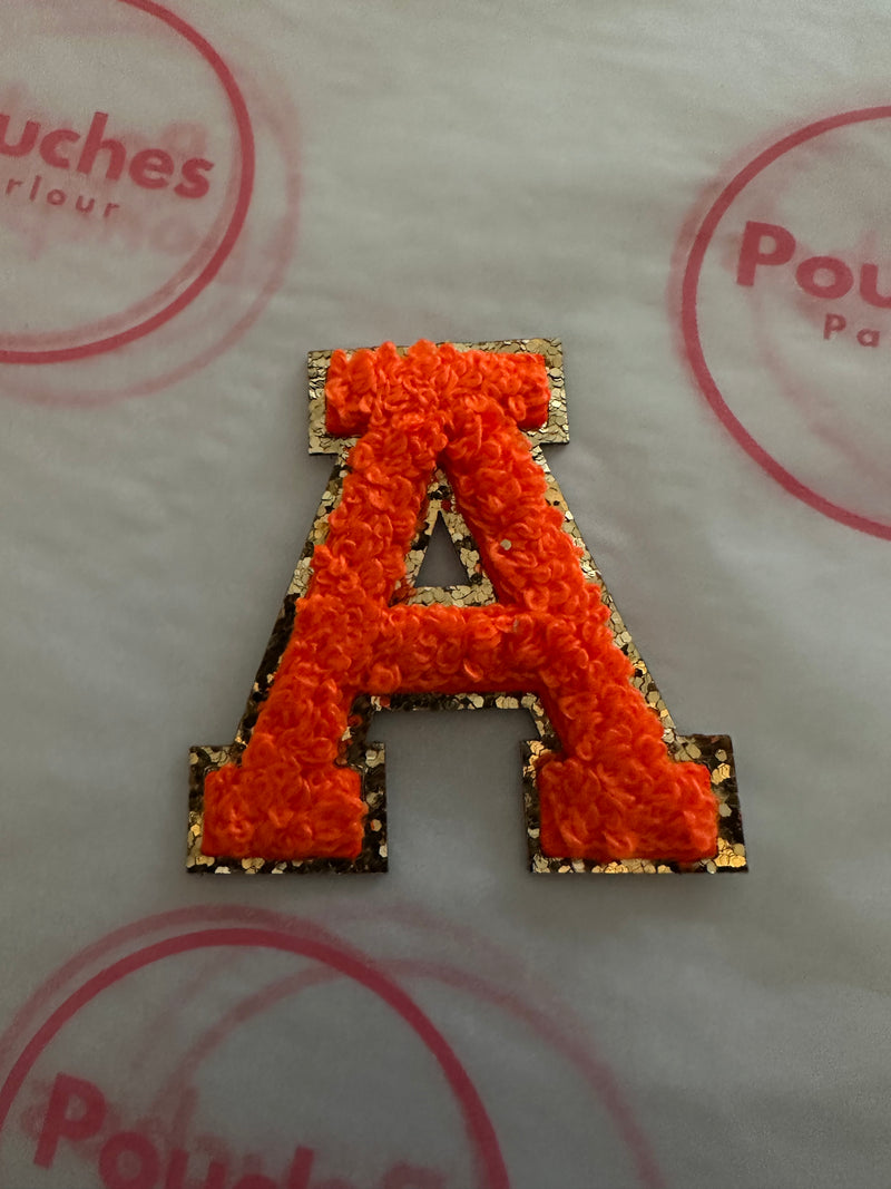 Orange Chenille Letter 5.5cm