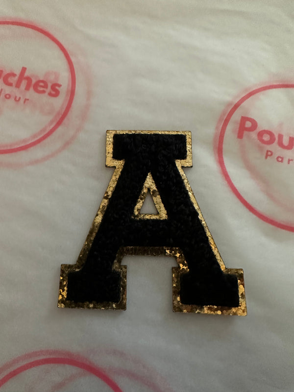 Black Chenille Letter 5.5cm