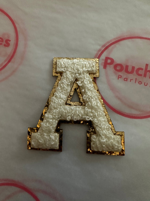 White Chenille Letter 5.5cm