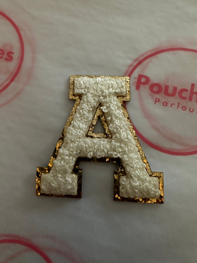 White Chenille Letter 5.5cm