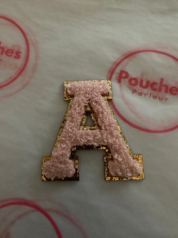 Baby Pink Chenille Letter 5.5cm
