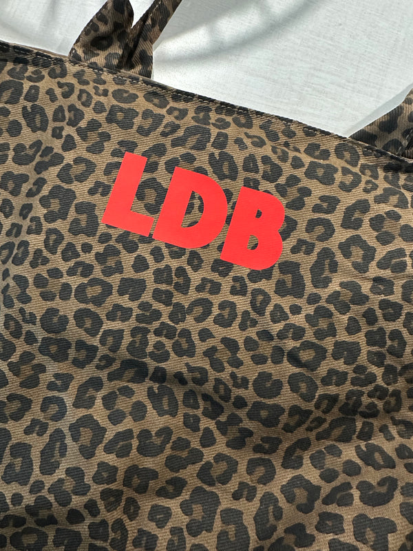 Leopard Print Tote Bag - personalised vinyl free