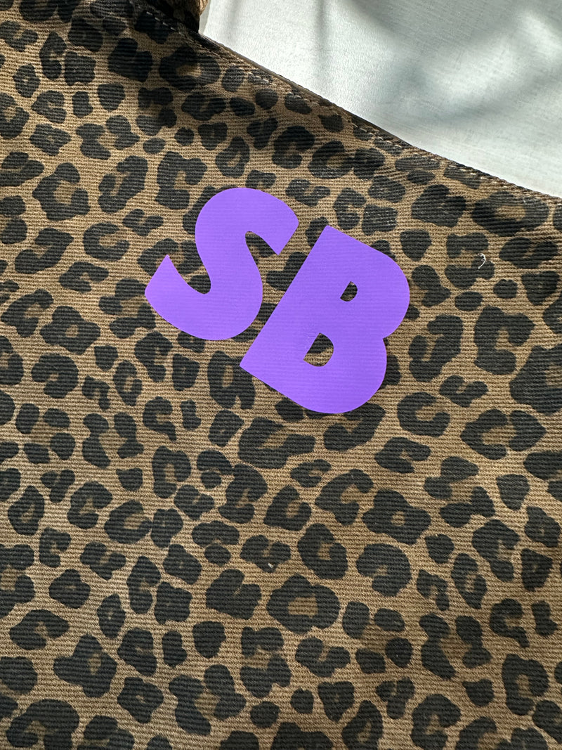Leopard Print Tote Bag - personalised vinyl free